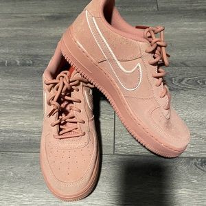 Nike light pink airforces (vday color way)